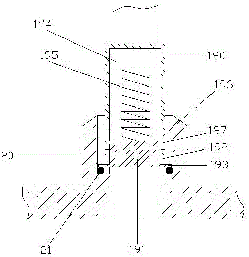 Assembling mechanism for sealing ring of igniter base of gas generator