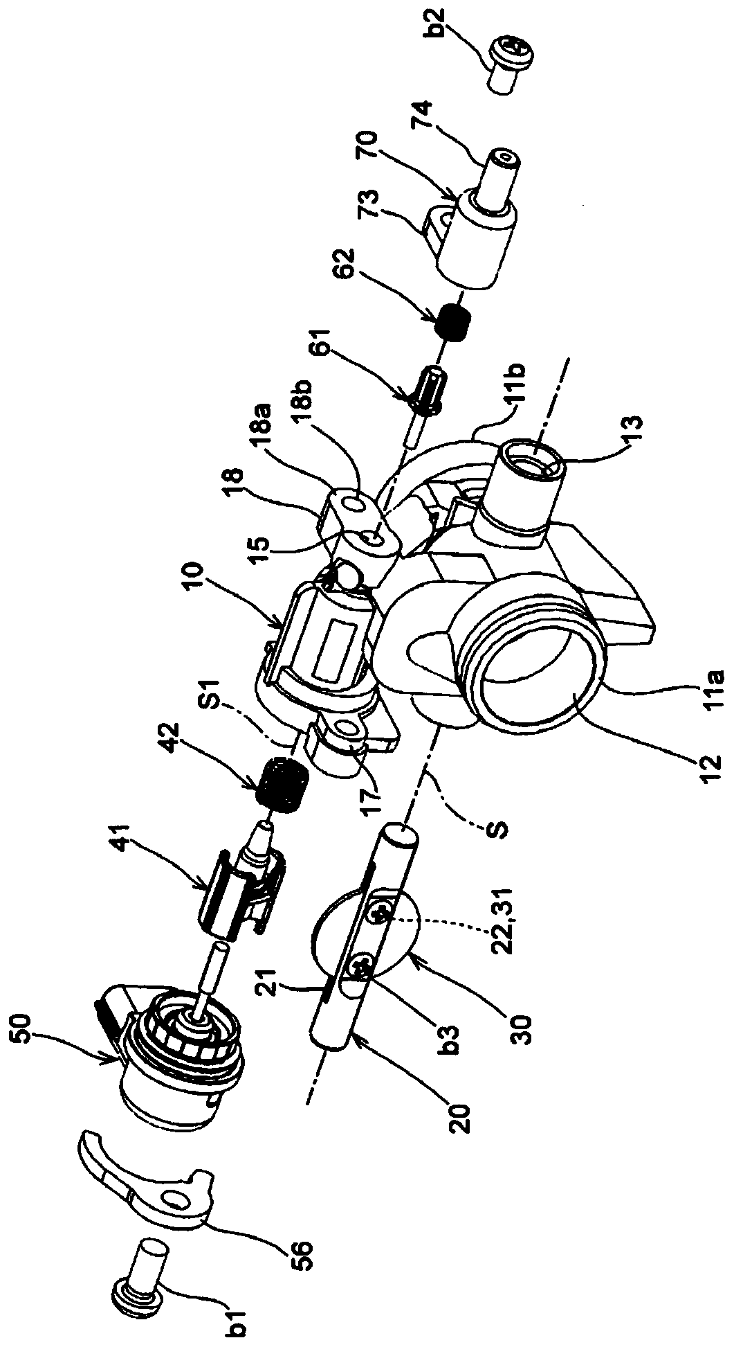 Throttle device and fuel evaporative gas recovery system