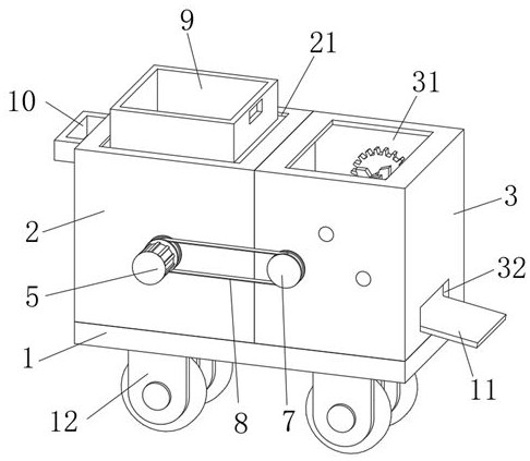 Low-power-consumption miniaturized kitchen waste intelligent treatment device