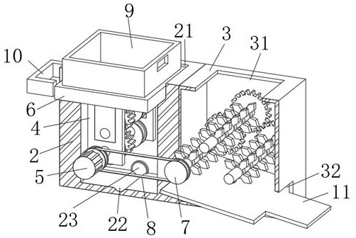 Low-power-consumption miniaturized kitchen waste intelligent treatment device