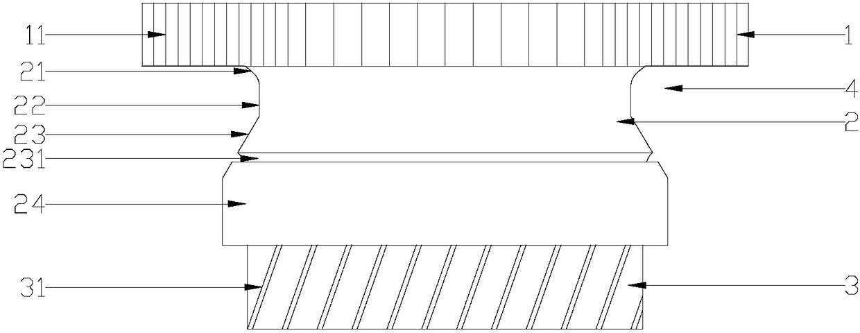 Insert type knurled nut