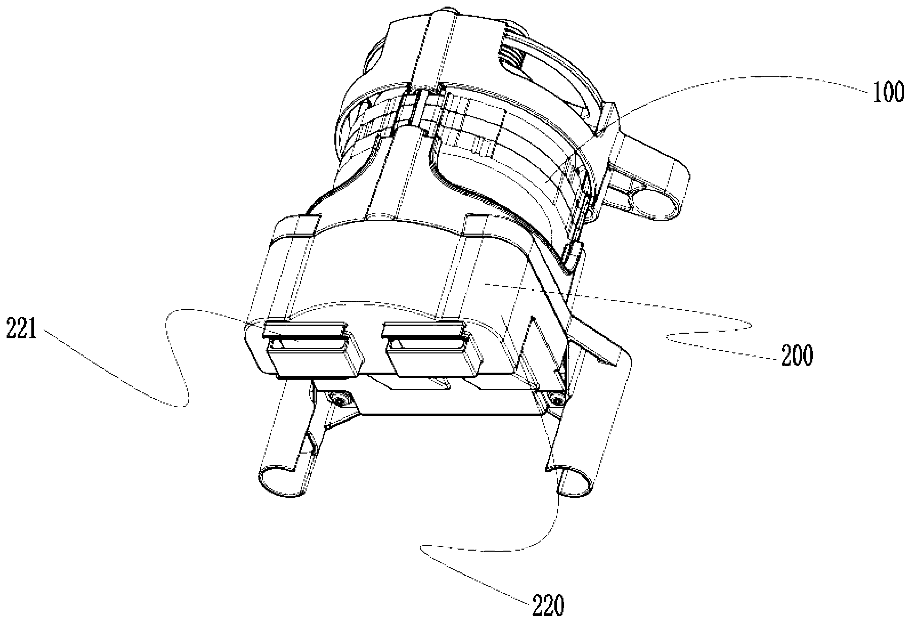 Motor and controller assembly