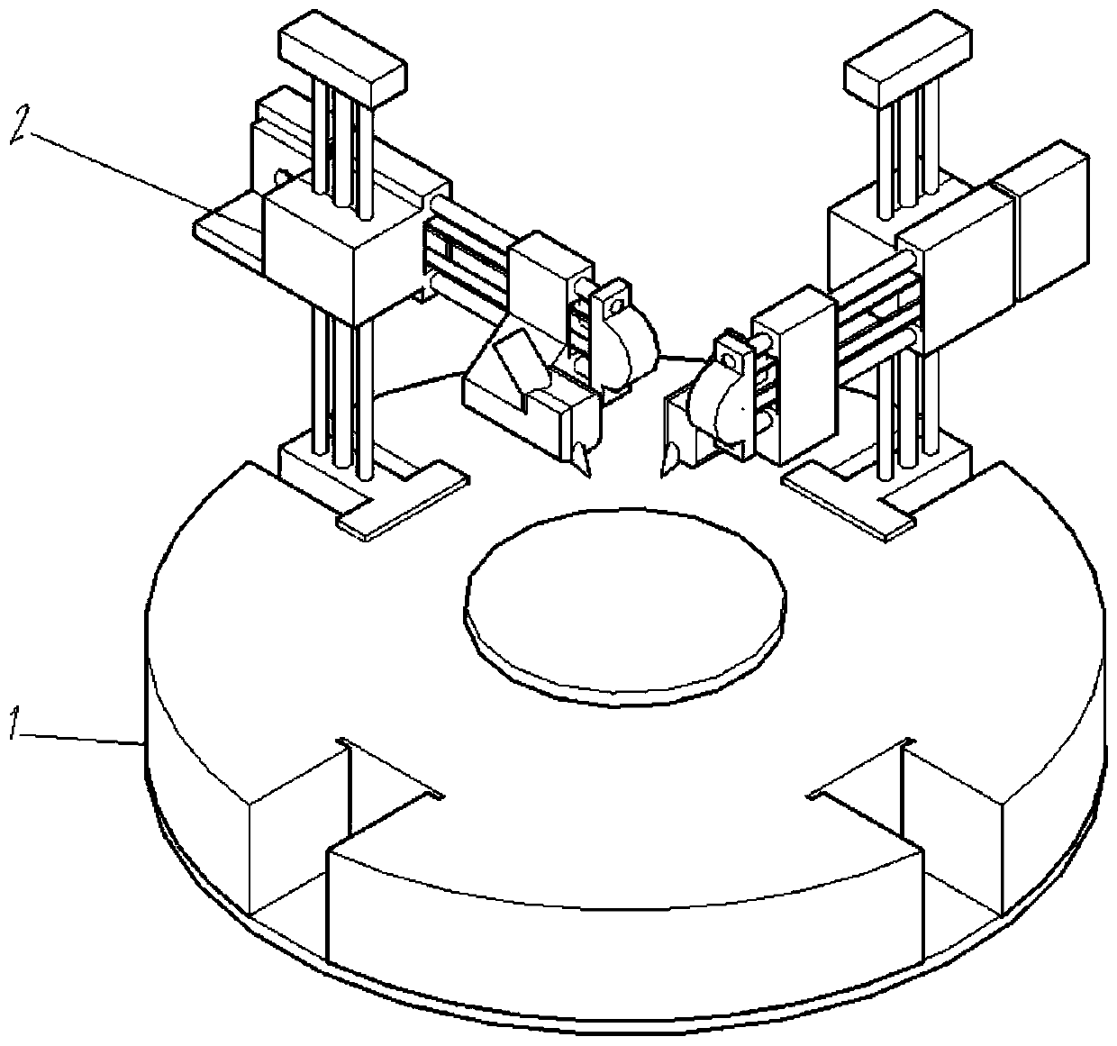 Multi-nozzle 3D printer based on rotary platform