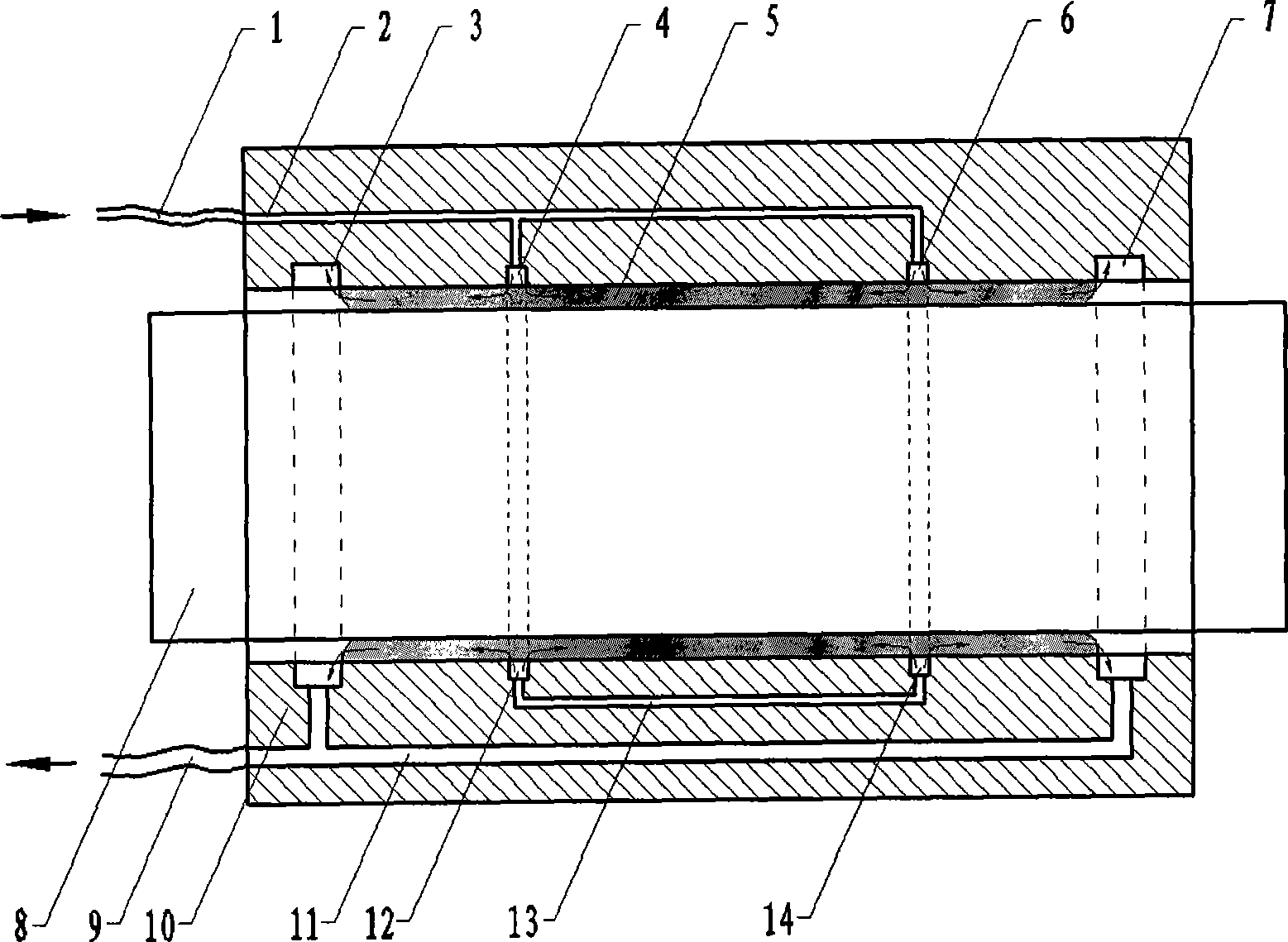 Exhaust gas recycling aerostatic bearing and design method thereof