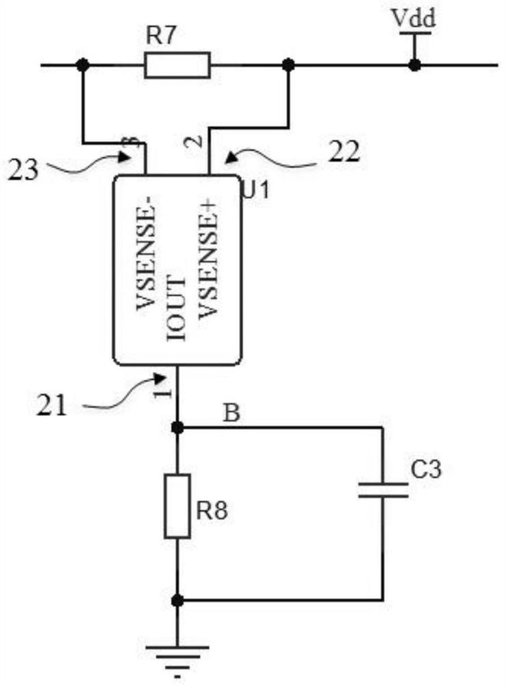 Current one-way conduction circuit and working method thereof