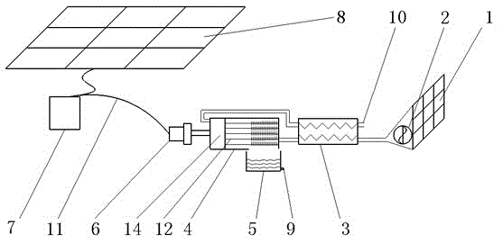 Movable solar air water taking system