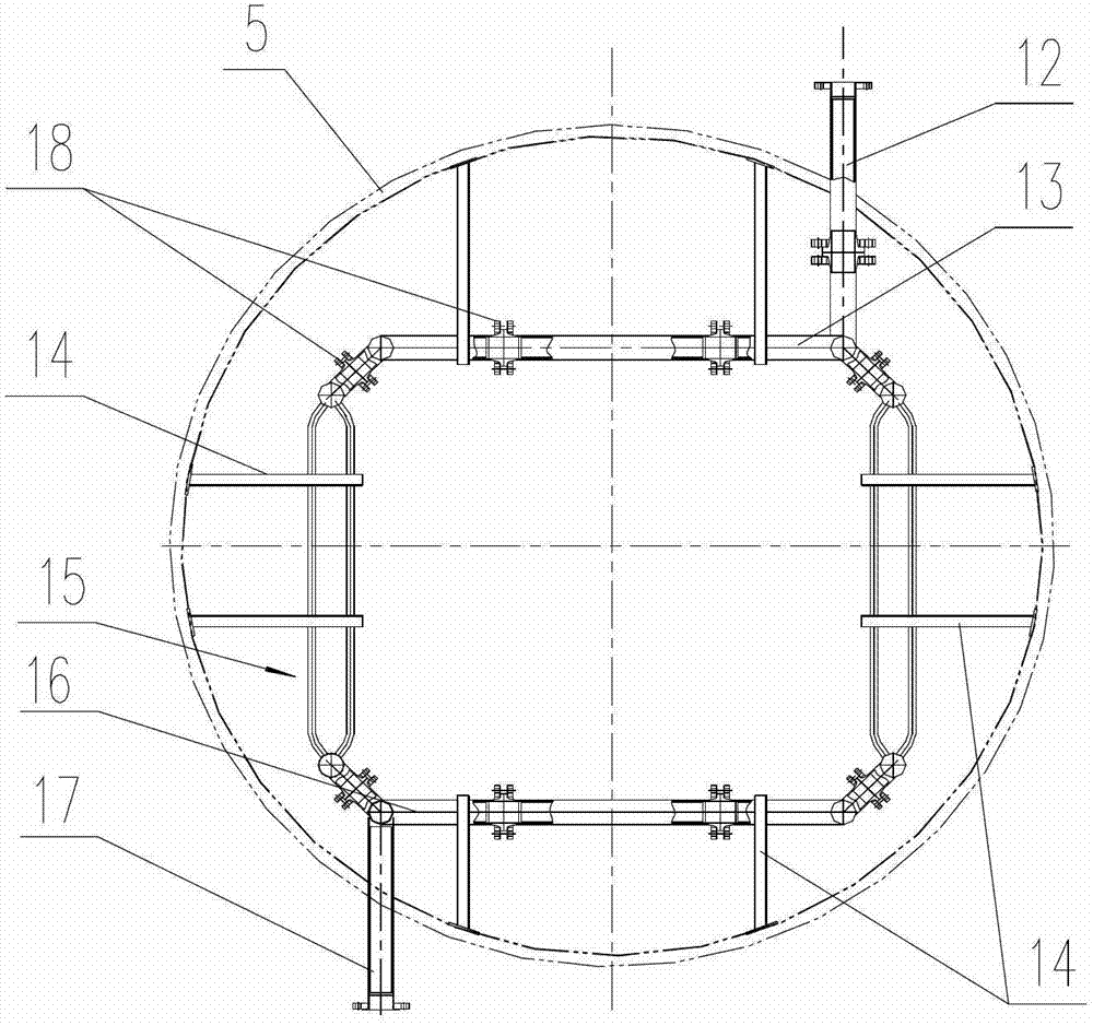 Large ammonification high pressure spherical stirring reaction kettle