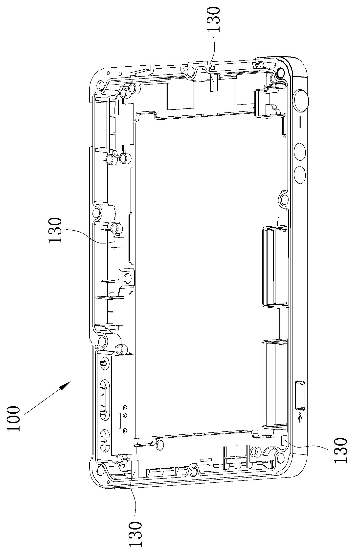 Bi-color mold lapping and gluing mechanism