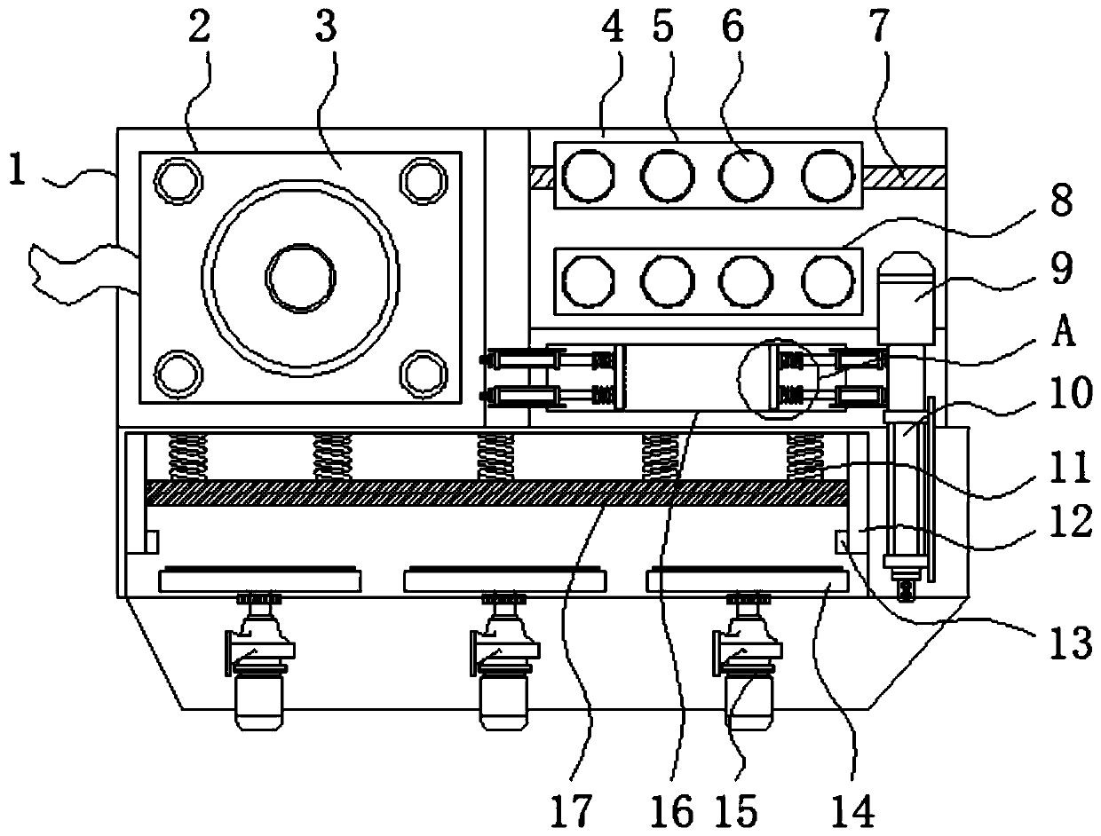 Bending equipment used for medical beauty equipment shell machining and provided with fixing structure