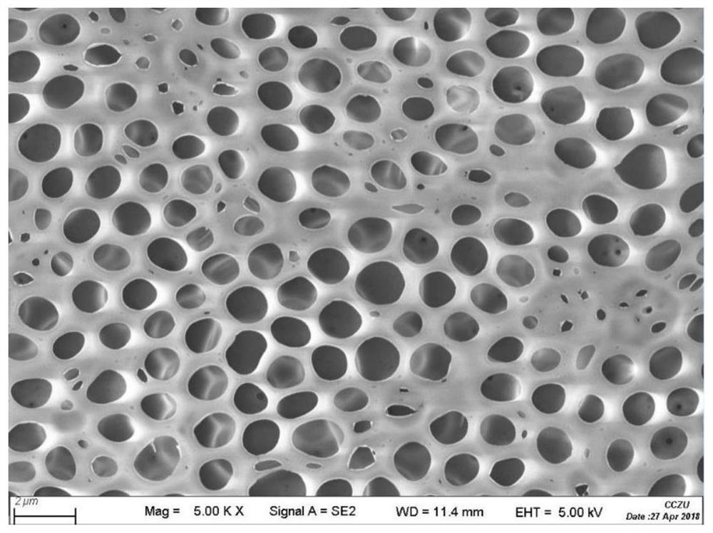 A preparation method of a hydrophobic film with a slidable liquid locked on its surface