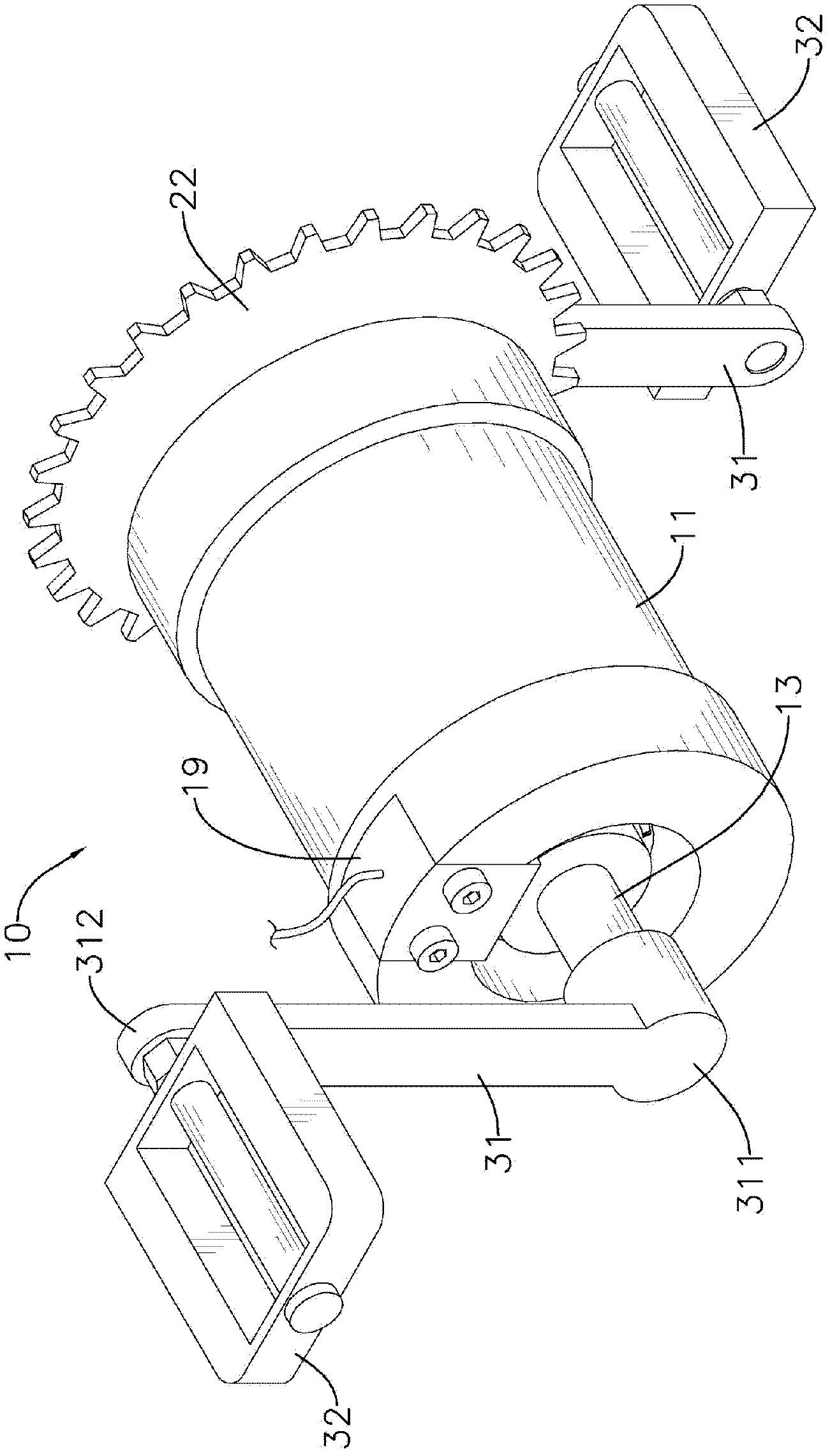 Torsion sensing device of scooter