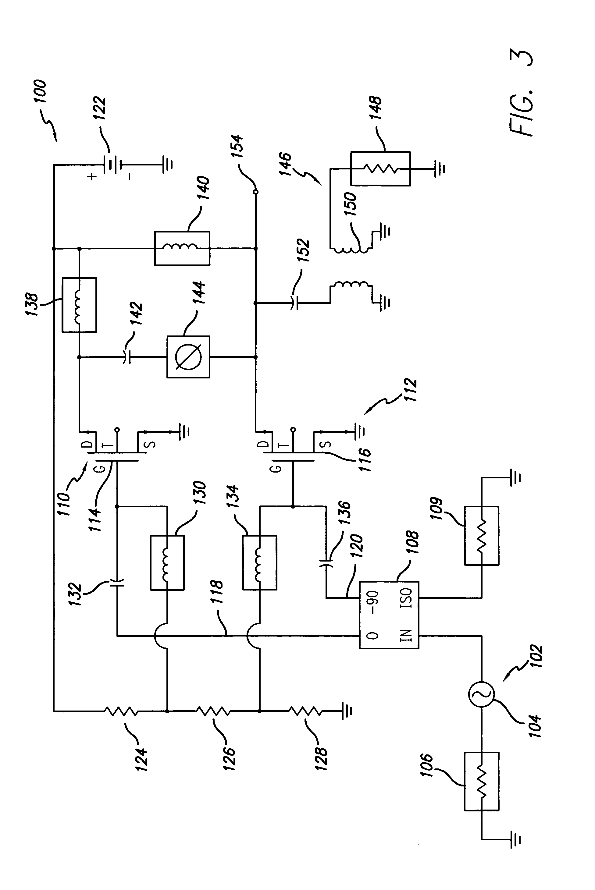 RF amplifier employing active load linearization