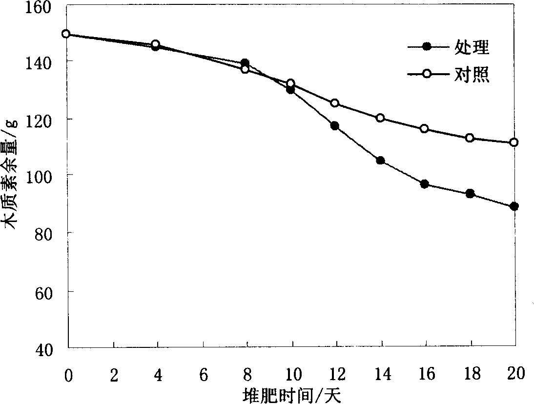 Immobilized white-rot fungus and its application for composting garbage