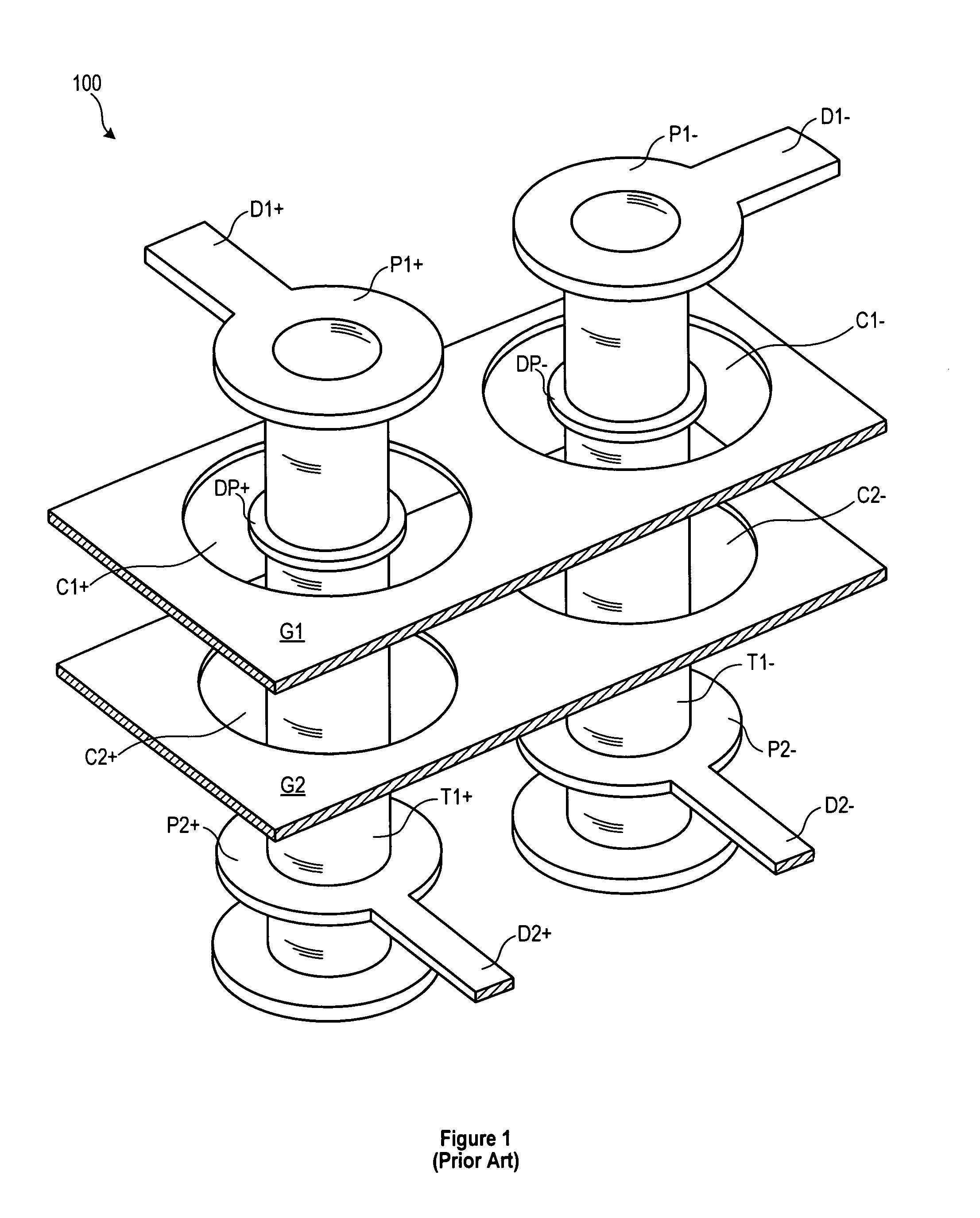 Inductance-tuned circuit board via crosstalk structures