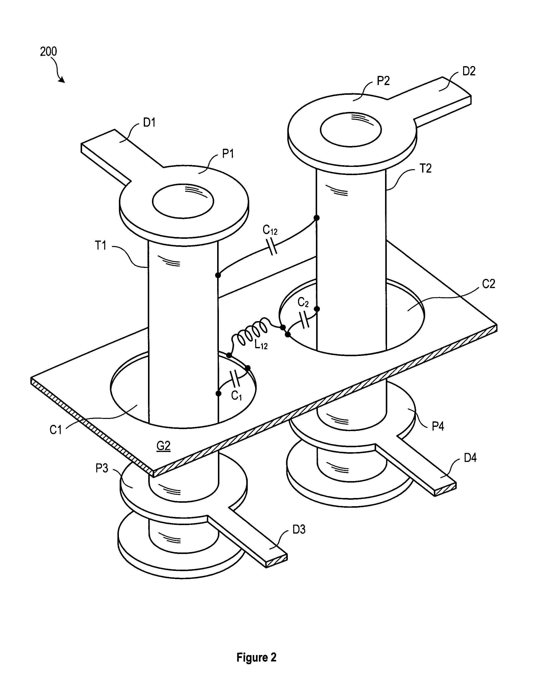 Inductance-tuned circuit board via crosstalk structures