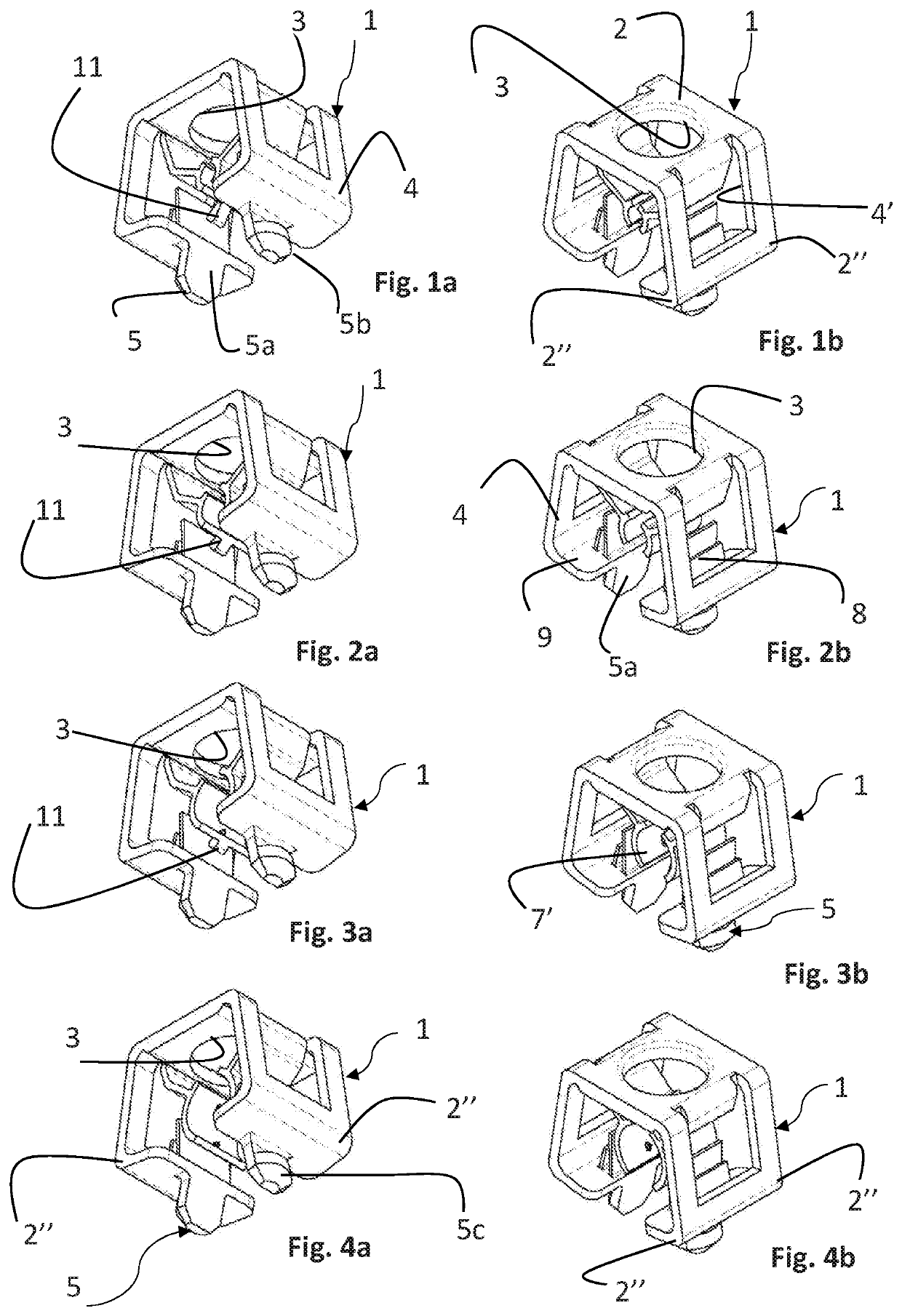 Support collar for cables, pipes or the like