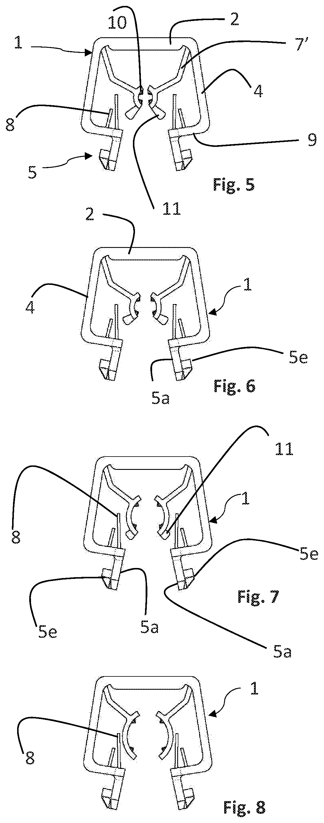 Support collar for cables, pipes or the like