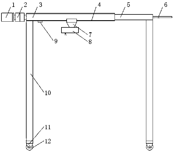 Width-adjustable omni-directional movable portal frame