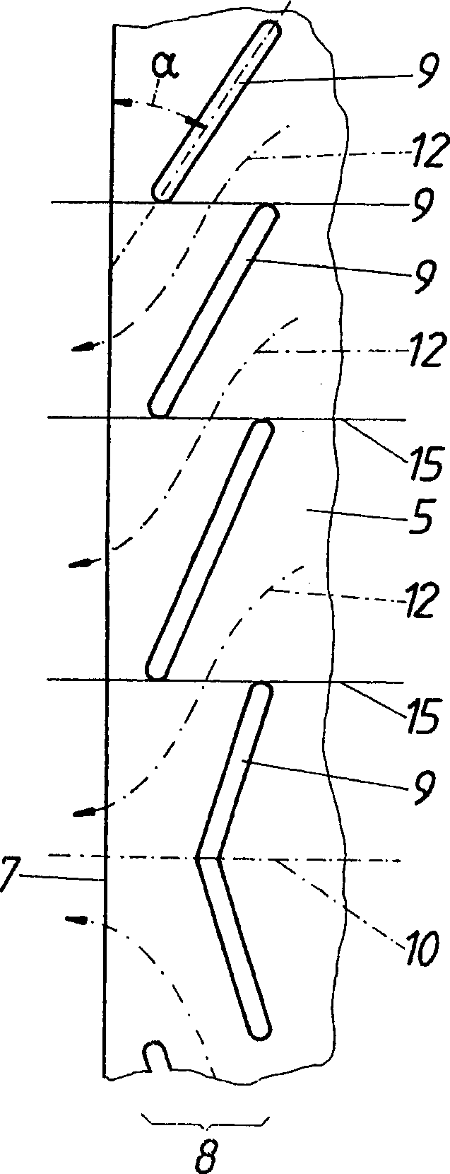 Device for guiding metal strip on gas cushion