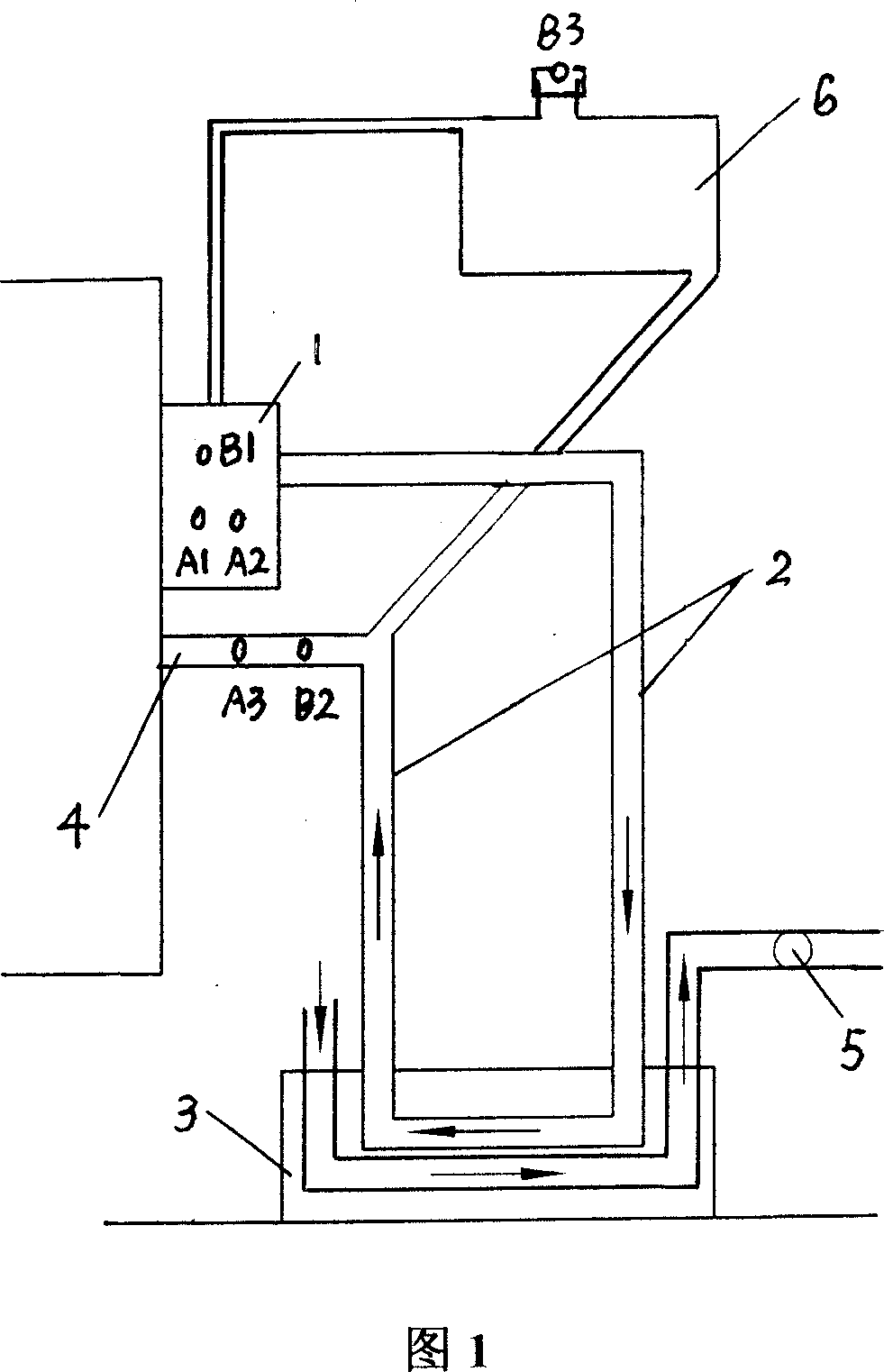 Coolant liquid external circulating system for engine bench test