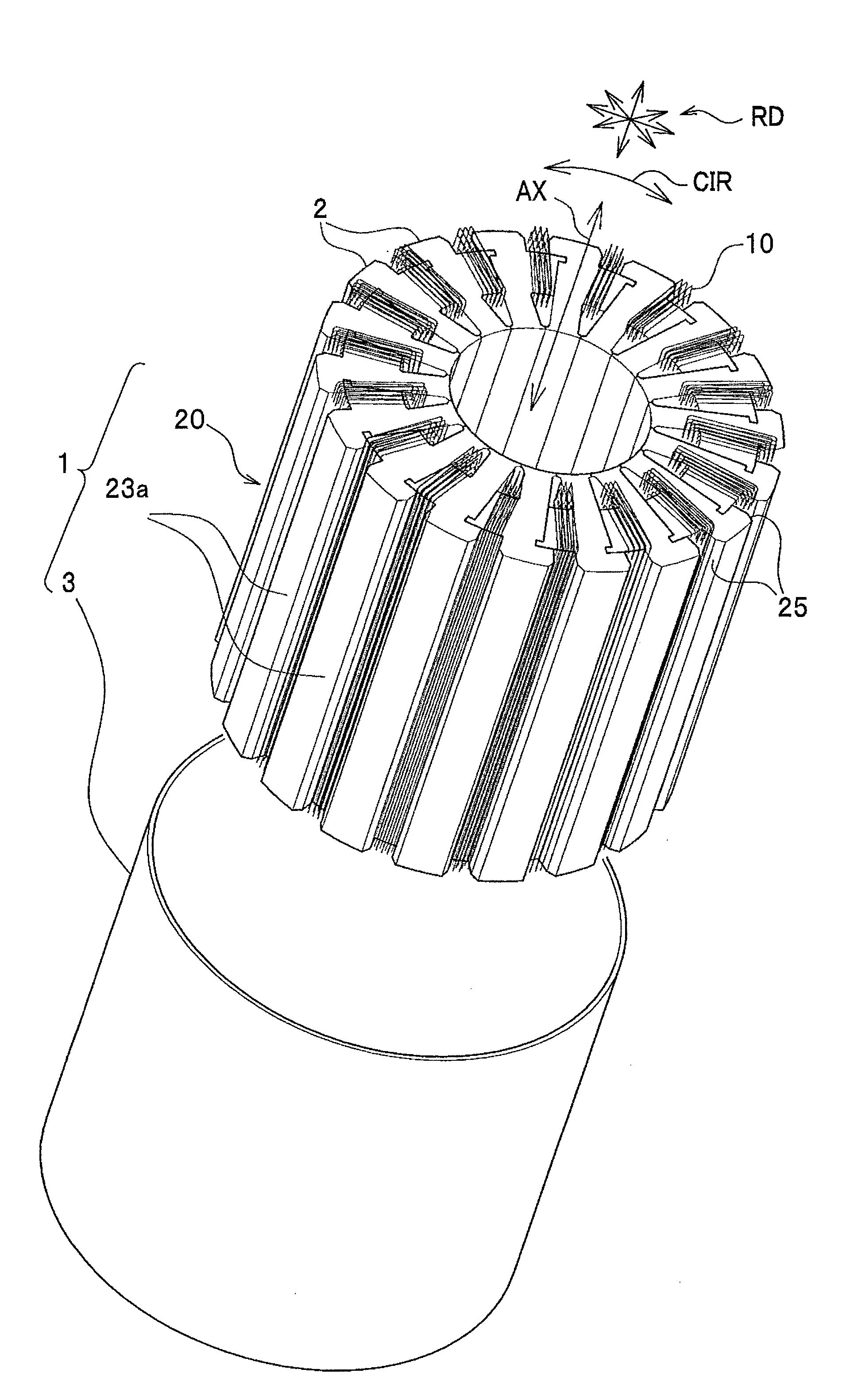 Stator for electrical rotating machine