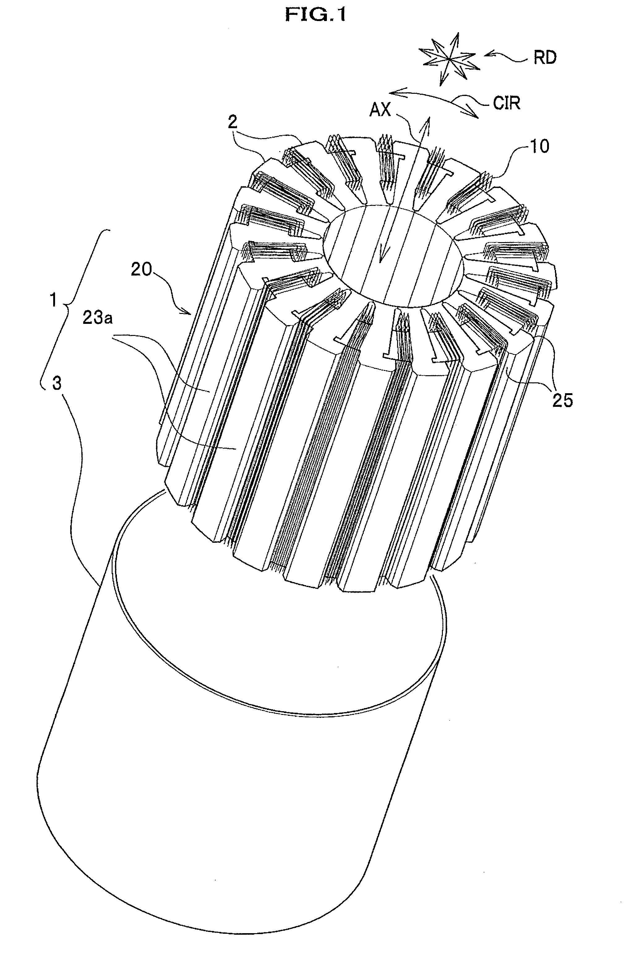 Stator for electrical rotating machine