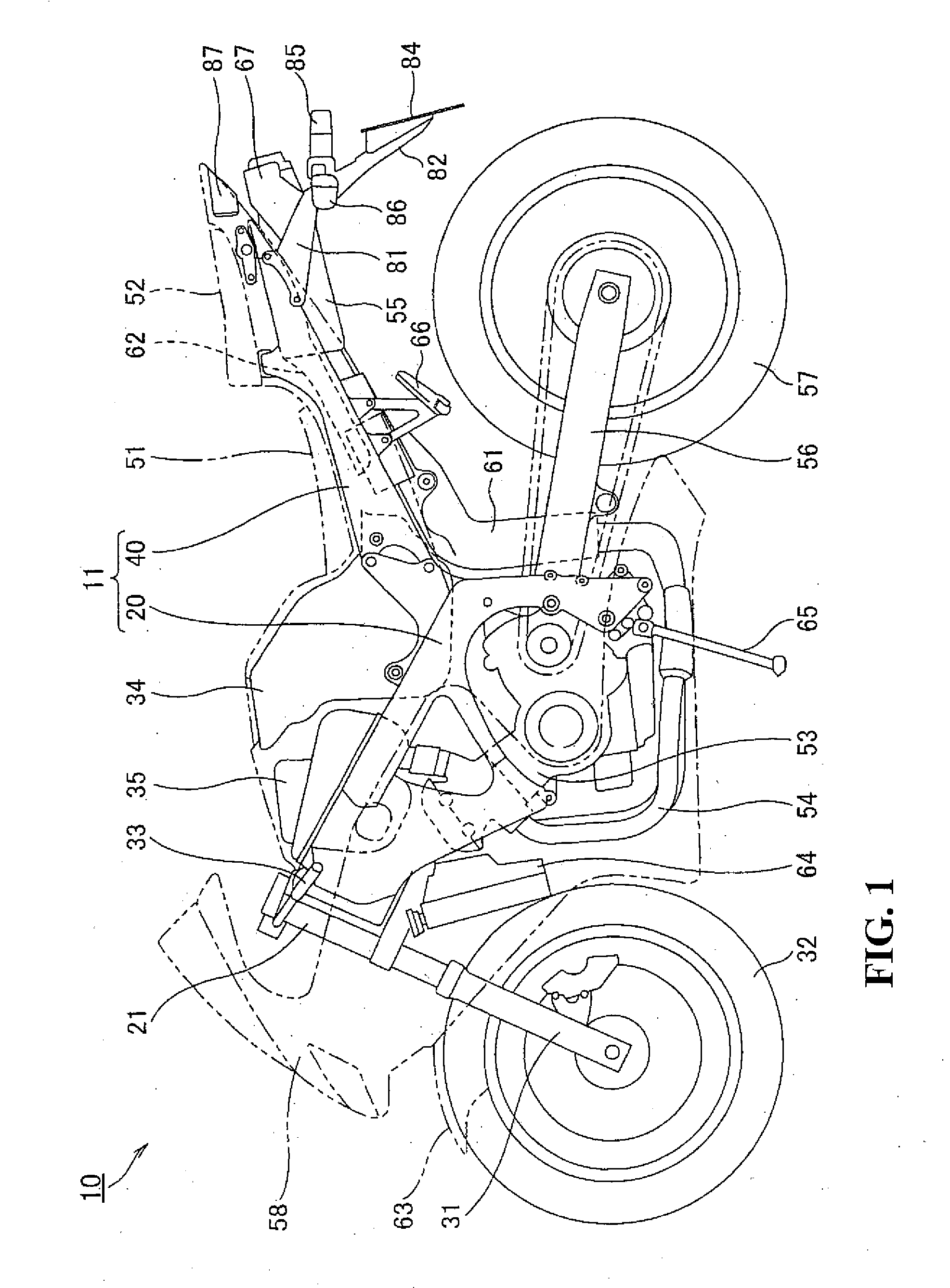 Seat rail structure of motorcycle