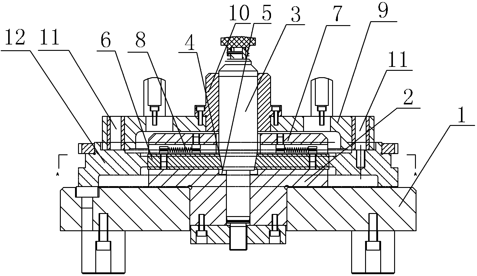 Macroporous part position accuracy detection positioner