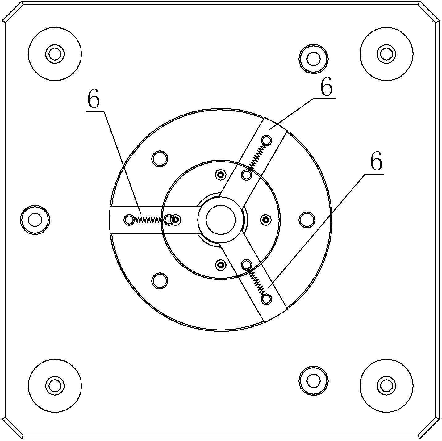 Macroporous part position accuracy detection positioner