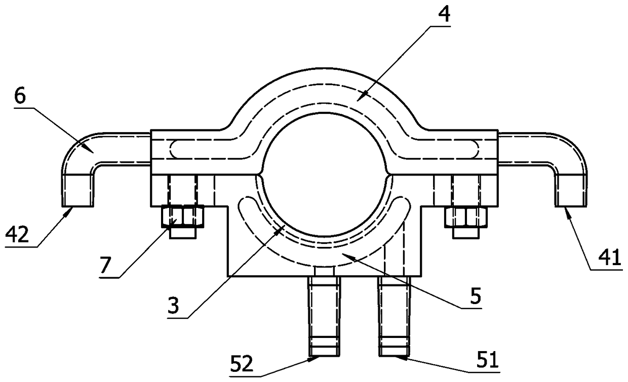 Belt cooling fixture for welding large-section aluminum conductor cable