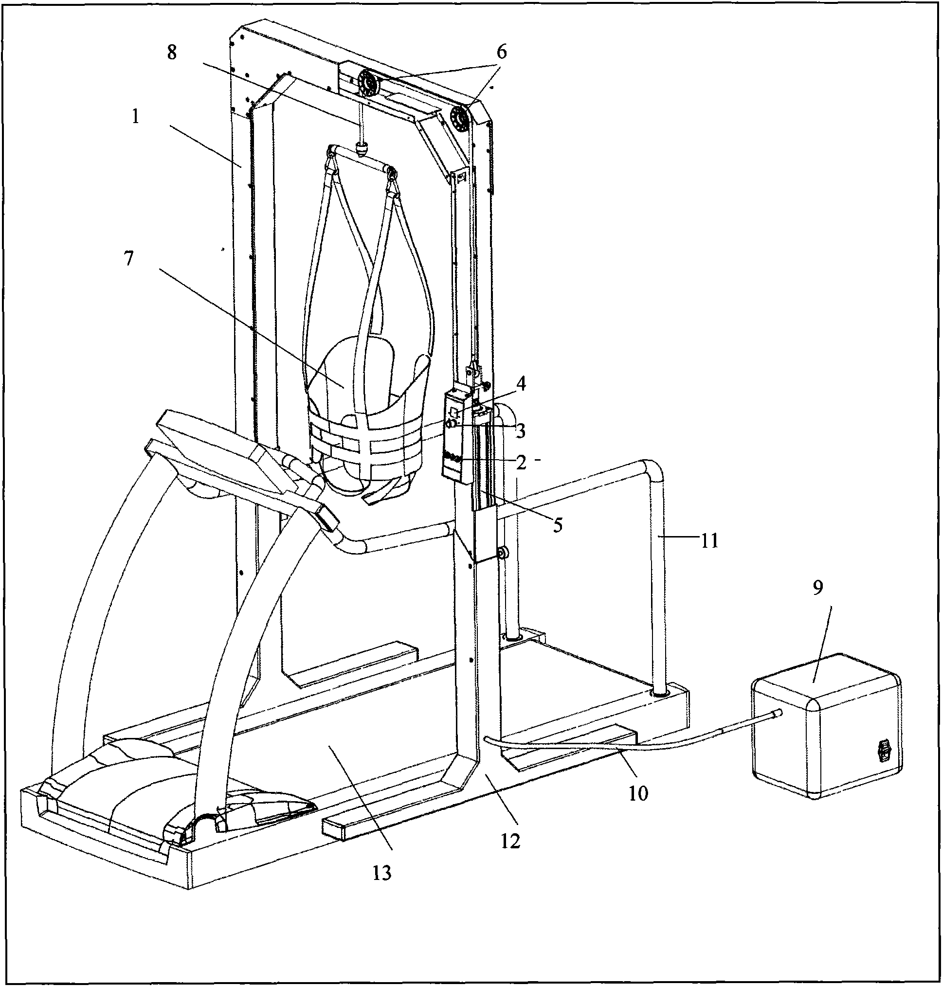 Gait rehabilitation training robot