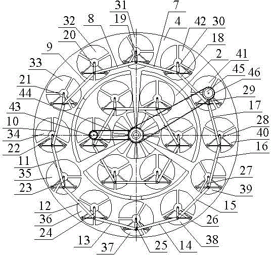 Dual ring circle split-typed vertically rotating stereo garage