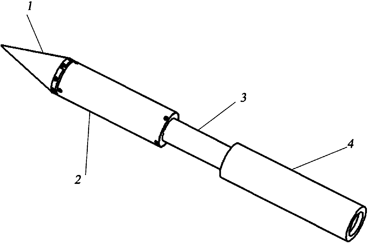 Flying claw device used for high-rise fire extinguishing system