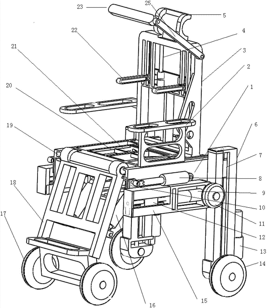 Wheelchair with auxiliary support