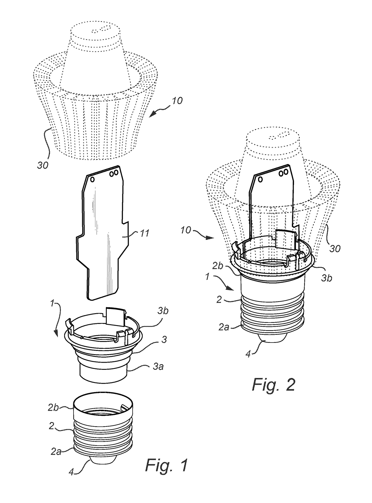 Base for an electrical lamp and a method of assembling a base for an electrical lamp