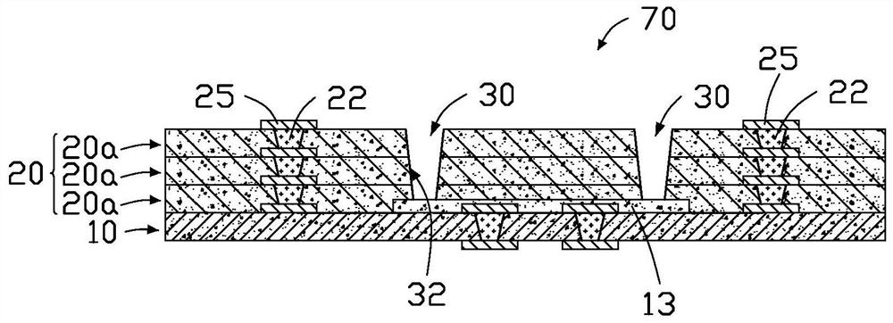 Circuit board with embedded component, and manufacturing method thereof