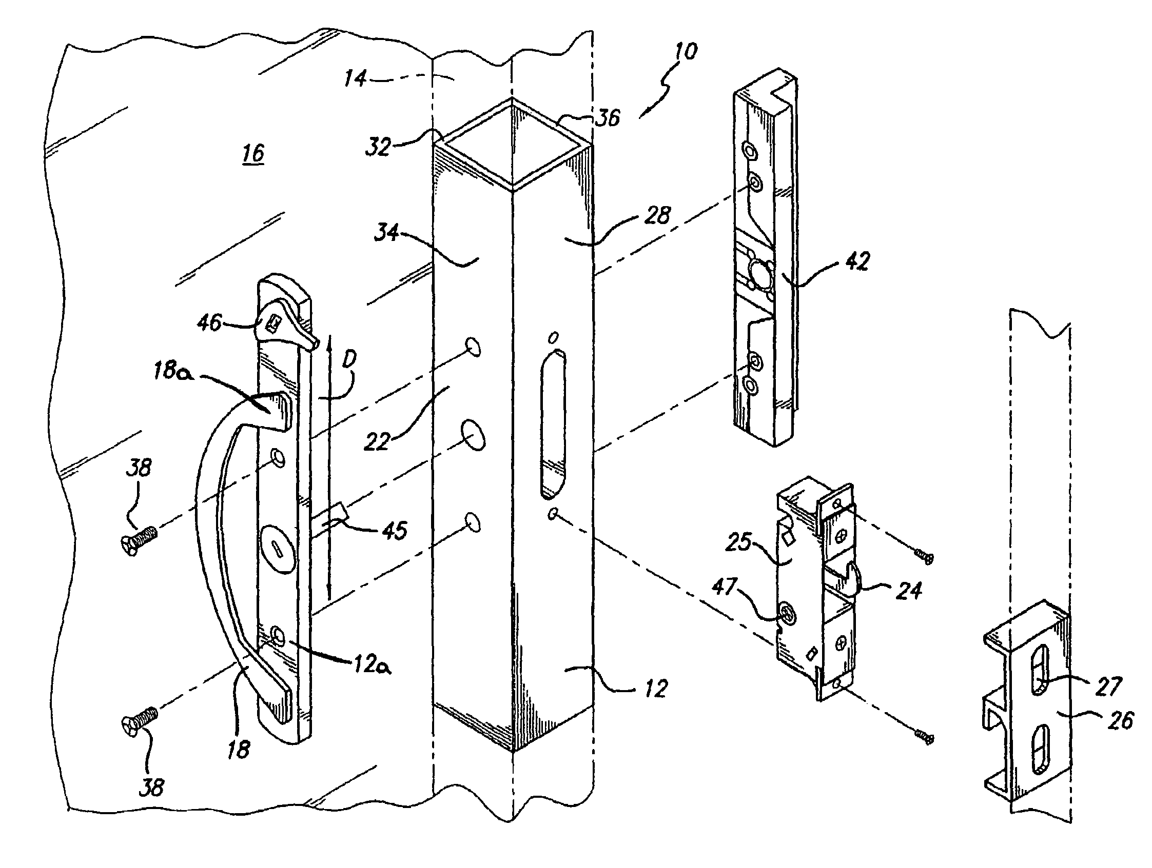 Sliding door latch assembly