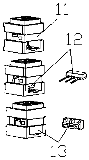 Terminal inserting and capping mechanism of optical fiber connector