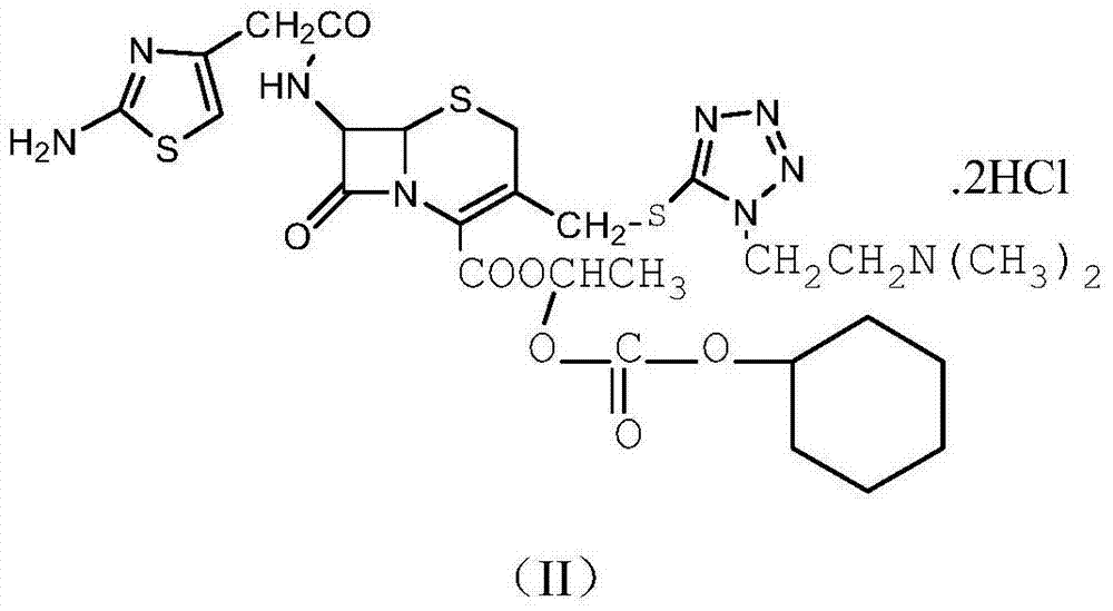 The refining method of cefotiam hydrochloride