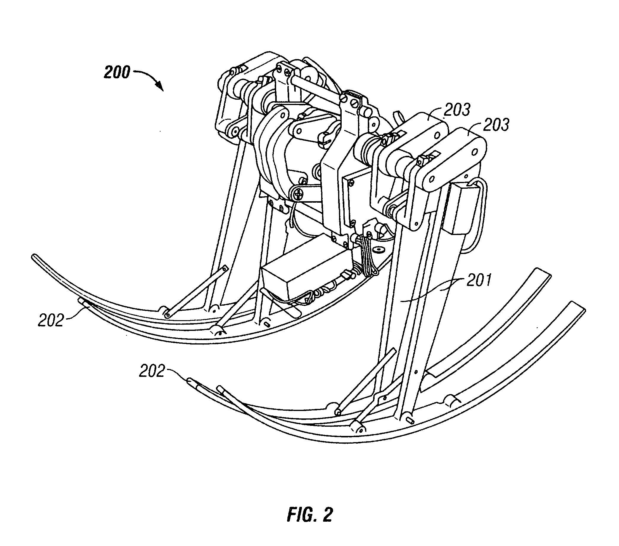 Virtual-wheeled vehicle