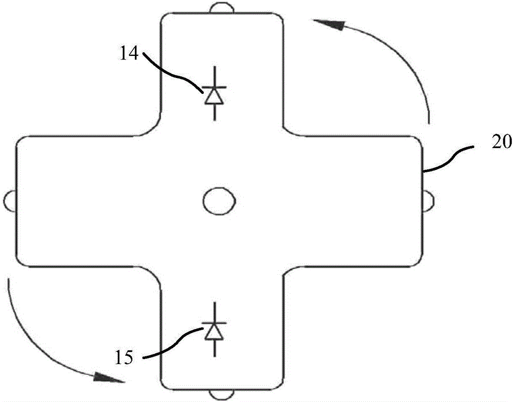 High-voltage direct current generating module and generator