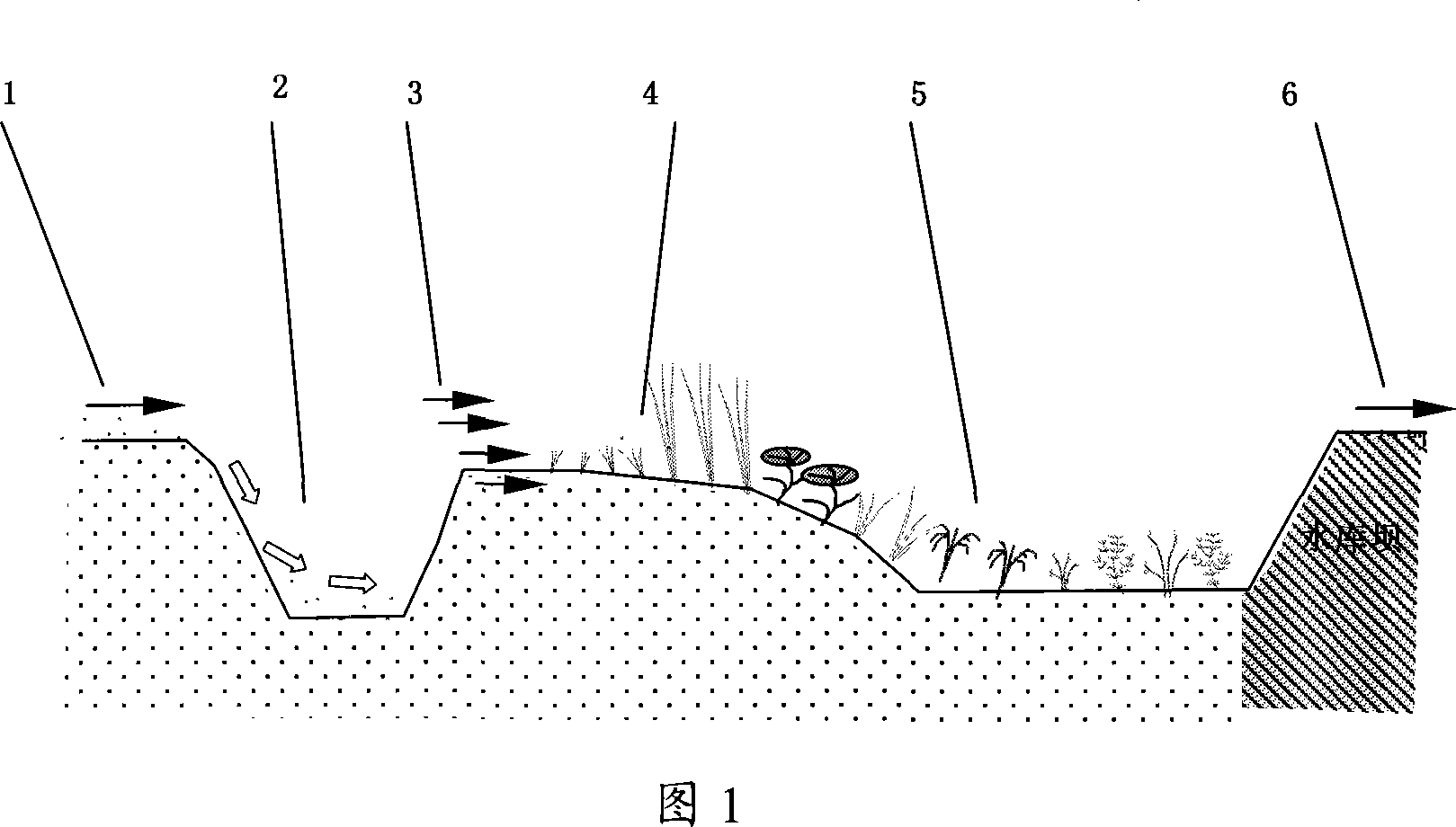 Side-setted biological purifying method of river surface pollution