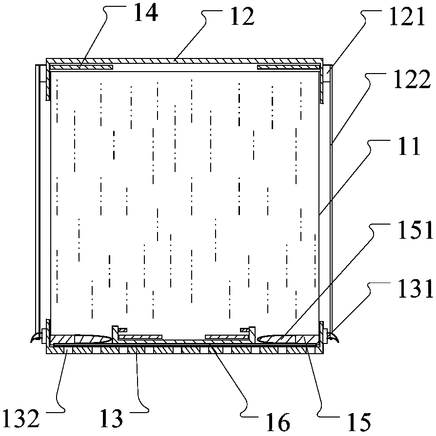 Measuring device for soil saturated water content