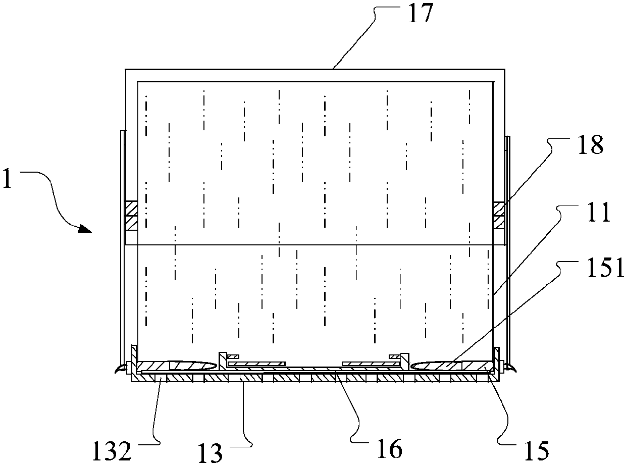 Measuring device for soil saturated water content