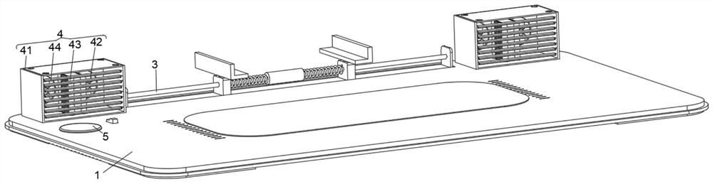 Computer desk mat based on electromagnetic heating