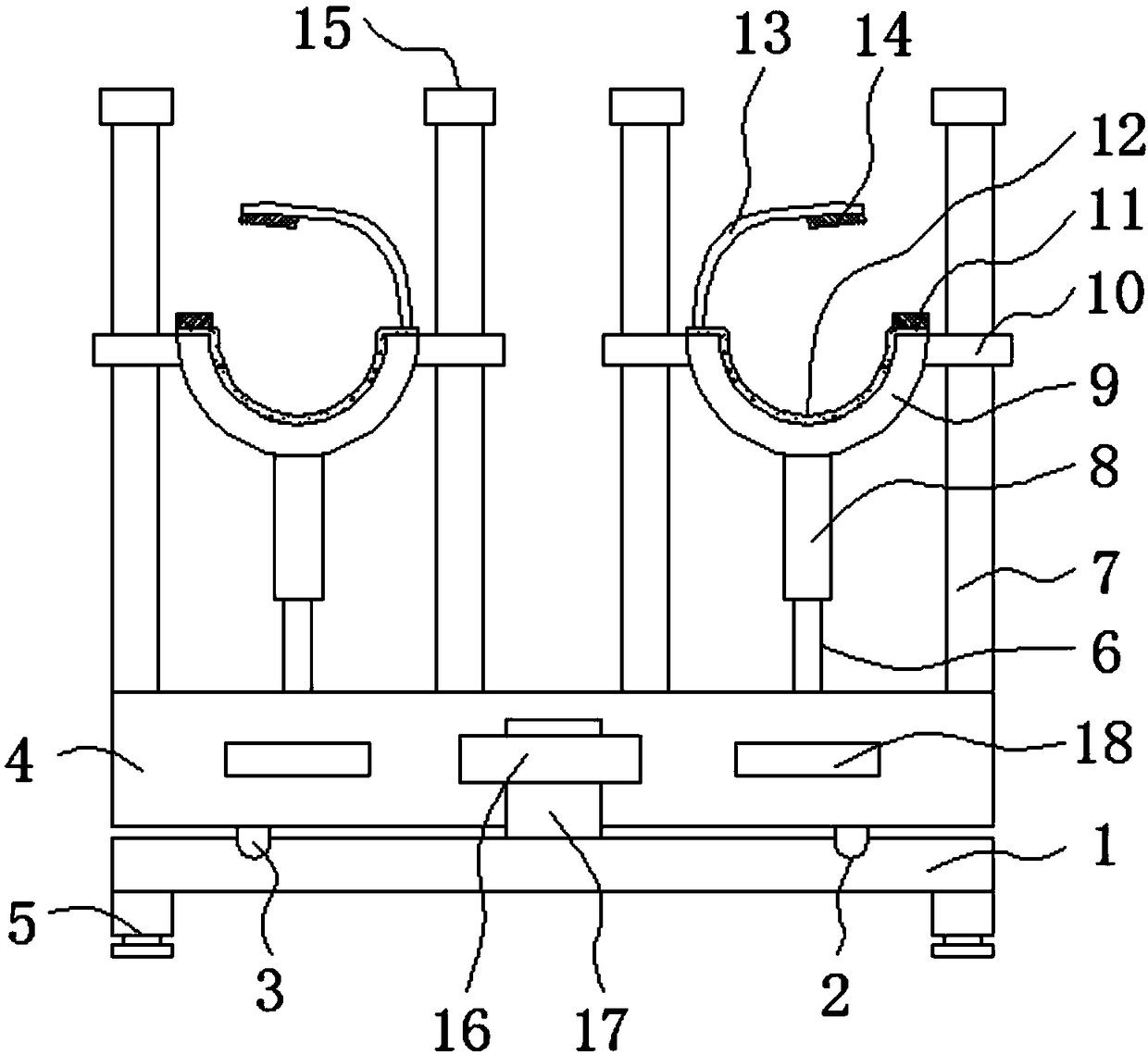 Adjustable lower limb raising device