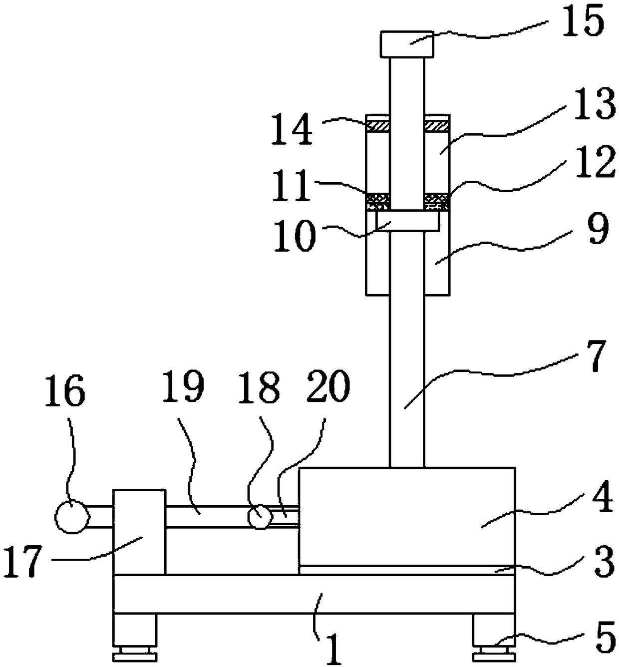 Adjustable lower limb raising device