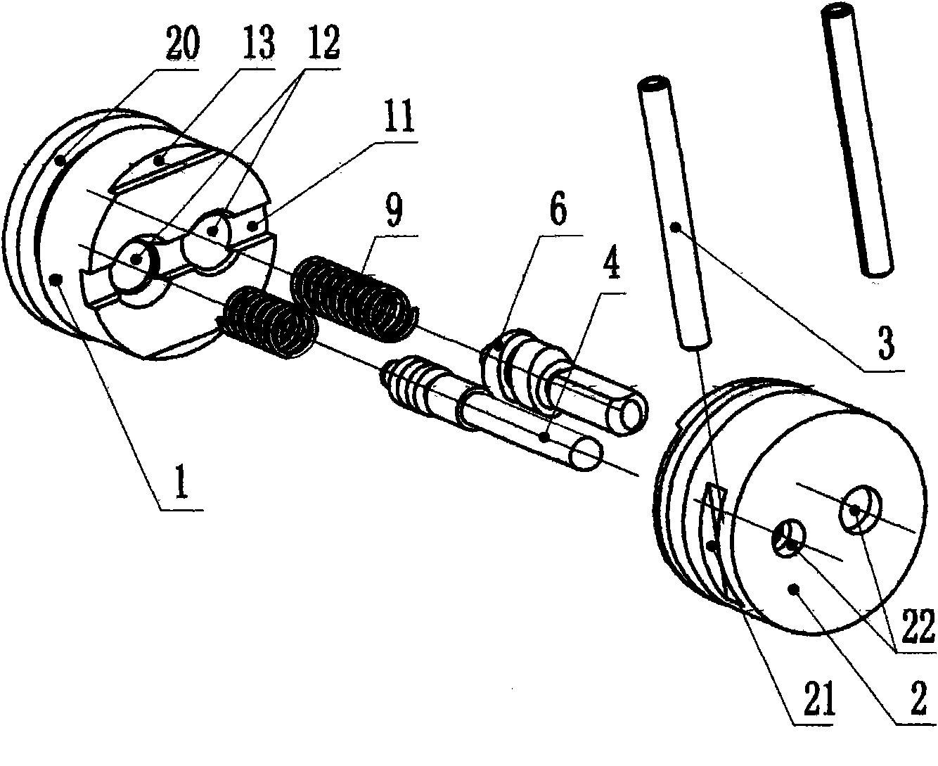 Switching mechanism of pneumatic nailing machine