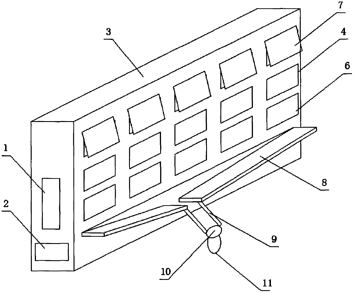 Convenient-to-use drug distribution device in western medicine pharmacy and use method thereof