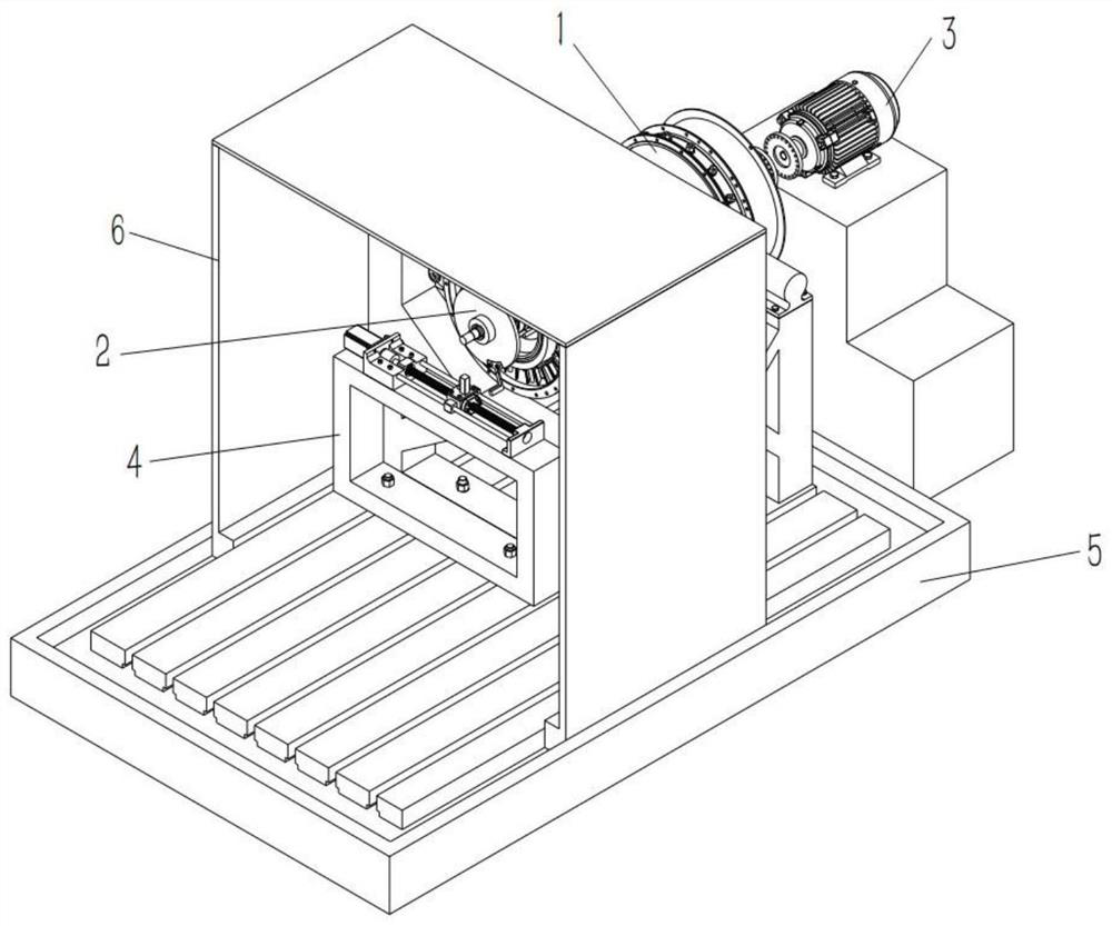 A simulation test device for loss of aeroengine rotor blades